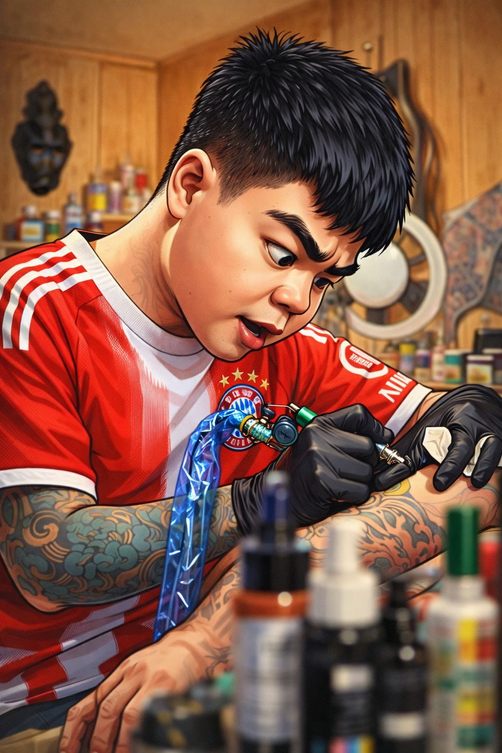 tattoo artist by tom